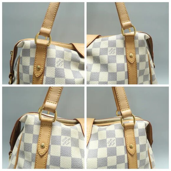 Louis Vuitton Stresa White Damier Azur Canvas Shoulder Bag 1026-020625 - Picture 7 of 12